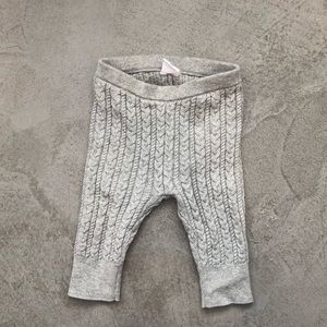 Baby cable knit leggings